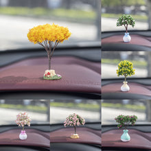 Load image into Gallery viewer, Mini Tree Car Center Console Decorations Car Mounted Green Plant Accessories Simulated Flower Decoration Cute Gift For Girls