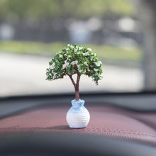Load image into Gallery viewer, Mini Tree Car Center Console Decorations Car Mounted Green Plant Accessories Simulated Flower Decoration Cute Gift For Girls