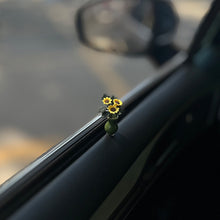 Load image into Gallery viewer, Cute Car Mini Sunflower Vase Interior Decoration Center Console Decoration Auto Ornaments Ceramics For Car Gifts Accessories