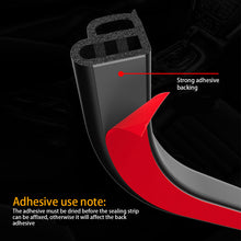 Load image into Gallery viewer, Double Layer Auto Car Door Sealing Sticker Rubber Seal Strips Door Trunk Sound Insulation Weatherstrip L-type Noise Seal Strip