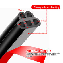 Load image into Gallery viewer, 2-Layer Car Door Weatherstrip Seal Strip Waterproof Noise Insulation Protector Strip Sealing Rubber for Door Hood Trunk