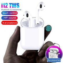 Load image into Gallery viewer, i12 Bluetooth 5.0 Earphone Wireless Earphones Smart Touch Control Earbuds
