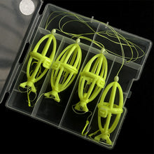 Load image into Gallery viewer, 4PCS Hand Rod Silver Carp And Bighead Fish Group Spring Hook Bait Cage Double Hook Fast Tapping Fluorescent Silver Carp Hook