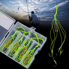Load image into Gallery viewer, 4PCS Isni Explosive Hook Waist Drum Gold Spring Bait Hook Anti-Winding Silver Carp And Bighead Fish Group Fishing Gear Accessories