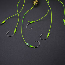 Load image into Gallery viewer, 4PCS Isni Explosive Hook Waist Drum Gold Spring Bait Hook Anti-Winding Silver Carp And Bighead Fish Group Fishing Gear Accessories