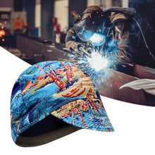 Load image into Gallery viewer, Fireproof Welding Cap Breathable Dust-Proof Fireproof Labor Protection Cap Duck Tongue Style Protective Head Cover
