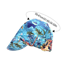 Load image into Gallery viewer, Beach Pattern Pure Cotton Welding Hat Adjustable Sweat Absorbent Breathable Labor Protection Dust-Proof Cap