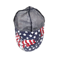 Load image into Gallery viewer, Stars And Stripes Pattern Pure Cotton Welding Hat Adjustable Sweat Absorbent Breathable Labor Protection Dust-Proof Cap