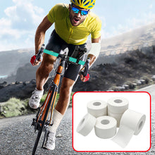 Load image into Gallery viewer, 9.1M White White Cotton Cloth Sports Tape Match With Skin Film Easy To Tear Serrated Edge Sports Elastic Breathable Self-Adhesive Bandage -2.5/3.8/5CM