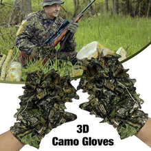 Load image into Gallery viewer, 1Pair 3D Jungle Leaf Camouflage Gloves Hunting Ghillie Suit Breathable Gloves Outdoor Tactical Supplies