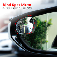 Load image into Gallery viewer, 2Pcs Car Rearview Blind Spot Mirror 360 Degree Adjustable HD Frameless Mirrors Wide-angle Rearview Auxiliary Mirrors