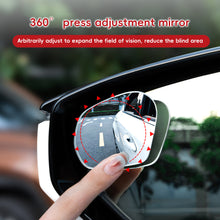 Load image into Gallery viewer, 2Pcs Car Rearview Blind Spot Mirror 360 Degree Adjustable HD Frameless Mirrors Wide-angle Rearview Auxiliary Mirrors