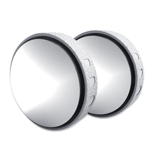 Load image into Gallery viewer, 2Pcs 360° Rotating Car Blind Spot Side Rear View Mirror Wide Angle Adjustable Round Mirror Suction Cup Convex Mirror