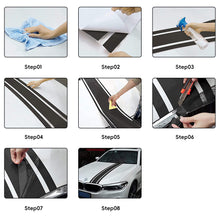 Load image into Gallery viewer, Personalized Car Hood Sticker Stripe Stickers Covering Film Decal Auto Modified Body Sticker Car Decoration Accessories