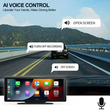 Load image into Gallery viewer, 10.26" Car Wireless Carplay Android Auto DVR Navigation GPS Dash Cam 4K 1080P Video Drive Recorder Stream Dashcam Truck Camera 5G Wifi