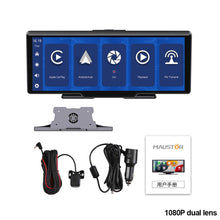 Load image into Gallery viewer, 10.26" Car Wireless Carplay Android Auto DVR Navigation GPS Dash Cam 4K 1080P Video Drive Recorder Stream Dashcam Truck Camera 5G Wifi