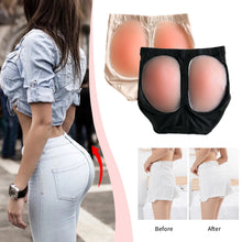 Load image into Gallery viewer, Natral Silicone Pad Enhancer Fake Ass Panty Hip Butt Lifter Underwear Invisible Bottom Shaper Seamless Padded Shapewear Panties