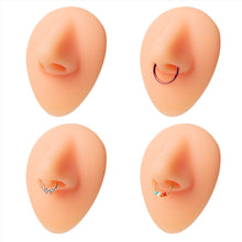 Load image into Gallery viewer, Human Facial Features Model Puncture Perforation Silicone Ear Model Nose Tongue Eyes Navel Big Mouth Ear Model