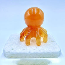 Load image into Gallery viewer, Resin Honey Wax Octopus Head Treatment Comb Massager Nourishing Meridians Nourishing Head Shoulder Neck Scraping Comb