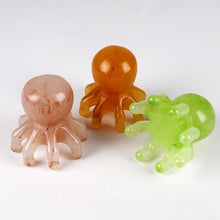 Load image into Gallery viewer, Resin Honey Wax Octopus Head Treatment Comb Massager Nourishing Meridians Nourishing Head Shoulder Neck Scraping Comb