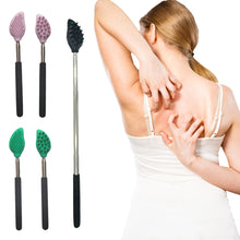 Load image into Gallery viewer, Telescopic Brush Stainless Steel Long Handle No Need for Itching Scratch Massage Brush Double-sided Silicone Massage Brush
