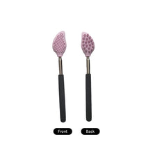 Load image into Gallery viewer, Telescopic Brush Stainless Steel Long Handle No Need for Itching Scratch Massage Brush Double-sided Silicone Massage Brush