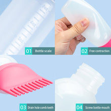 Load image into Gallery viewer, Soft Convinent Ruler Beautiful Hair Styling Dye Bottle Durable Dry Cleaning Bottle Hair Salon Graduated Hot Dye Hair Bottle