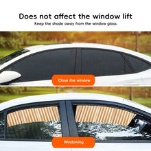Load image into Gallery viewer, 2/4pcs Car Window Sunshade Curtain Fully Magnetic Front Back Row Sunshade Curtain Universal Car Side Window Protection Car Curtain