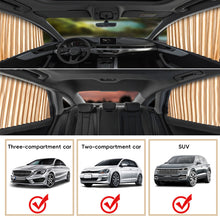 Load image into Gallery viewer, 2/4pcs Car Window Sunshade Curtain Fully Magnetic Front Back Row Sunshade Curtain Universal Car Side Window Protection Car Curtain