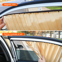 Load image into Gallery viewer, 2/4pcs Car Window Sunshade Curtain Fully Magnetic Front Back Row Sunshade Curtain Universal Car Side Window Protection Car Curtain