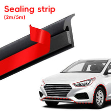 Load image into Gallery viewer, Car Fender Flare Arch Seal Strip Small Slanted Rubber T-Type Seal Edge Gap Strips Waterproof Soundproof Protection Strips