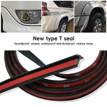 Load image into Gallery viewer, Car Fender Flare Arch Seal Strip Small Slanted Rubber T-Type Seal Edge Gap Strips Waterproof Soundproof Protection Strips