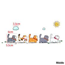 Load image into Gallery viewer, 5Pcs Funny Cats Animal Car Sticker Stickers Decoration Styling Car Body Home Window Creative Decals Decor