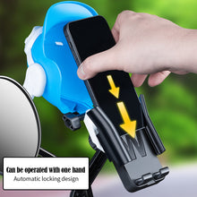 Load image into Gallery viewer, Motorcycle Electric Bicycle Mobile Phone Sunshade Holder Navigation Mobile Phone Holder Waterproof Retro Small Helmet Rider