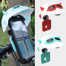 Load image into Gallery viewer, Small Motorcycle Helmet Rider Mobile Phone Holder and Electric Bicycle Navigation Mobile Phone Holder Waterproof Sunshade