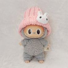Load image into Gallery viewer, Doll Woolen Hat for Dollhouse Miniature 15cm Labubu Color Match Hat Kawaii Cute Doll Accessories Kids Girls Toys