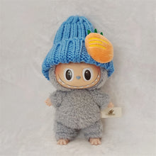 Load image into Gallery viewer, Doll Woolen Hat for Dollhouse Miniature 15cm Labubu Color Match Hat Kawaii Cute Doll Accessories Kids Girls Toys