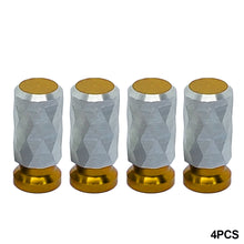 Load image into Gallery viewer, 4Pcs Aluminum Car Tire Wheel Rims Stem Air Valve Caps Stems Tyre Cover Truck Bike Auto Wheel Nipple Plugs