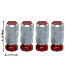 Load image into Gallery viewer, 4Pcs Aluminum Car Tire Wheel Rims Stem Air Valve Caps Stems Tyre Cover Truck Bike Auto Wheel Nipple Plugs