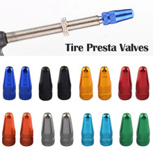 Load image into Gallery viewer, Bicycle Tire Presta Valves Caps Air Valve Caps Aluminium Alloy for Road Bike Tyre Ultralight Cap Designed Valve Covers