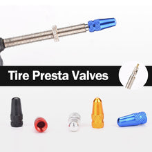 Load image into Gallery viewer, Bicycle Tire Presta Valves Caps Air Valve Caps Aluminium Alloy for Road Bike Tyre Ultralight Cap Designed Valve Covers