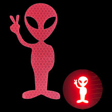 Load image into Gallery viewer, Car Sticker Personality Fashion Alien Peace Highly Reflective Warning for Motorcycle Vinyl Decals Accessories Sunscreen