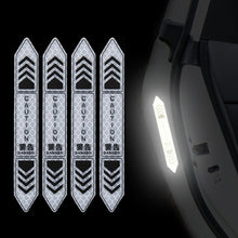 Load image into Gallery viewer, 4Pcs/Set Car Door Stickers Night Safety Reflective Warning Tape Door Stickers Decorative Stickers Car Reflective Strip Auto Accessories