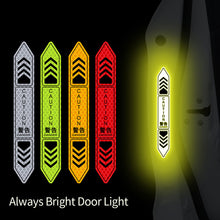 Load image into Gallery viewer, 4Pcs/Set Car Door Stickers Night Safety Reflective Warning Tape Door Stickers Decorative Stickers Car Reflective Strip Auto Accessories