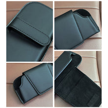 Load image into Gallery viewer, Car Sun Visor Glasses Case Auto Leather Glasses Holder Sunglasses Clip Card Ticket Holder Multi-Function Car Interior Storage
