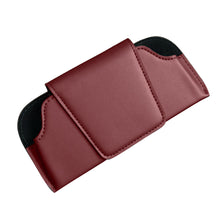 Load image into Gallery viewer, Car Sun Visor Glasses Case Auto Leather Glasses Holder Sunglasses Clip Card Ticket Holder Multi-Function Car Interior Storage