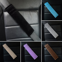 Load image into Gallery viewer, 2Pcs Car Seatbelt Covers Velvet Shoulder Soft Plush Cushion Adjustable Belt Cover for Truck Backpack Straps Accessories