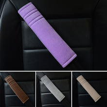 Load image into Gallery viewer, 2Pcs Car Seatbelt Covers Velvet Shoulder Soft Plush Cushion Adjustable Belt Cover for Truck Backpack Straps Accessories