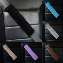 Load image into Gallery viewer, 2Pcs Car Seatbelt Covers Velvet Shoulder Soft Plush Cushion Adjustable Belt Cover for Truck Backpack Straps Accessories