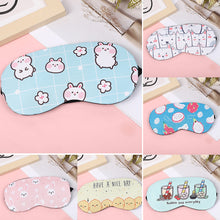Load image into Gallery viewer, Creative Sleep Hot Compress Eye Mask Lunch Break Ice Bag Cartoon Cute Ice Compress Shading Eye Mask Travel Health Care